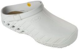 Scholl Clog EVO, gesloten neus, dames, Wit.
