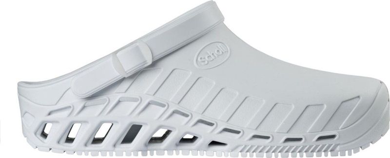 Scholl - Dames Clog Evo - Schoen - Wit - Geperforeerd Bovenmateriaal