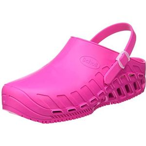 Scholl Dames clog Evo schoen voor medisch personeel, fuchsia, 40-41