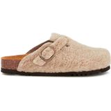 Scholl - Fae - Klomp - Taupe - Synthetische Schapenvacht