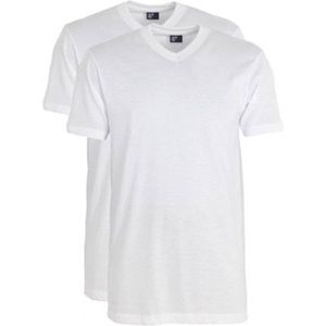 Alberto T-shirt West-Virginia 2-pack V-hals wit (3130N)