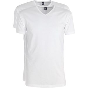 Alan Red stretch T-shirts Oklahoma (2-pack) V-hals wit