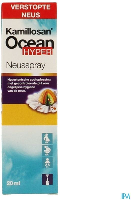 Kamillosan Ocean Hyper Neusspray - Bij verstopte neus - Zoutoplossing - 20ml