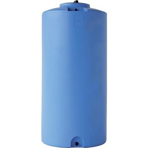 Polyethyleen watertank, cilindrisch, verticaal, model 120 liter, gemaakt in Italië