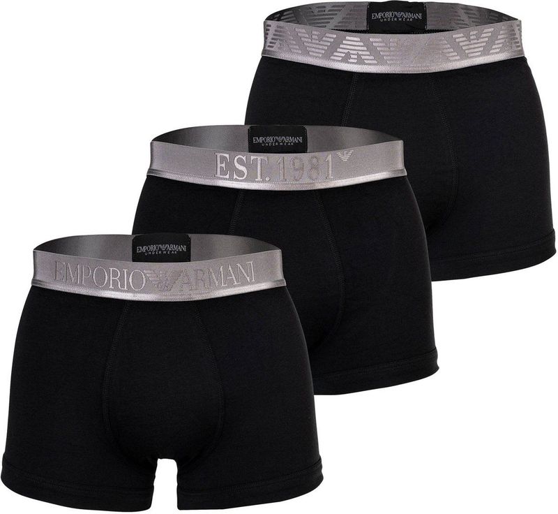 Emporio Armani - Shiny Logoband - Boxershorts - 3 Eenheden