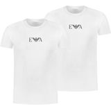 Emporio Armani - Basis 2-pack Ronde Hals T-shirts Wit