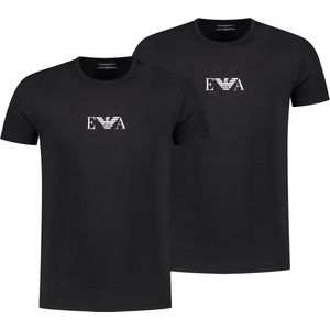 Emporio Armani - Heren Tee SS 2-Pack EA Basic Tee Black - Zwart