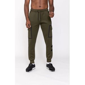 Zayne Milano - Joggingbroek - Kaki - Met Zakken - Normale Pasvorm
