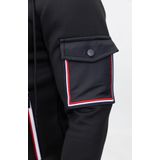 Zayne Milano - Heren Joggingspak - Zwart met Bies - Trainingspak