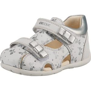 Geox B Kaytan B, babyschoenen voor meisjes, Wit Zilver