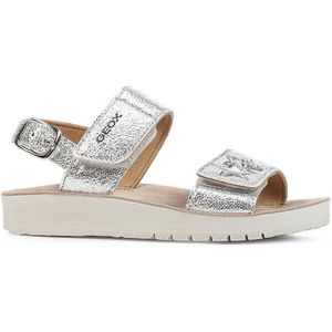 Geox J Sandal Costarei Gi, sandalen voor meisjes, zilver.