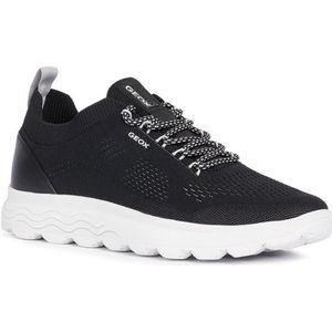 Geox - U SPHERICA A - Sneakers - Zwart - Ademend - Lichtgewicht