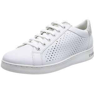 Geox D JAYSEN dames Sneakers, Wit Silver White, 36 EU