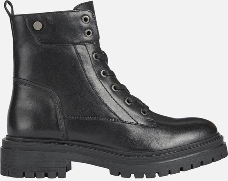 Geox - Iridea C - Enkellaarsjes - Zwart