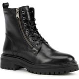 Iridea - Enkellaarsjes - Zwart - Leer