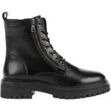 Iridea - Enkellaarsjes - Zwart - Leer