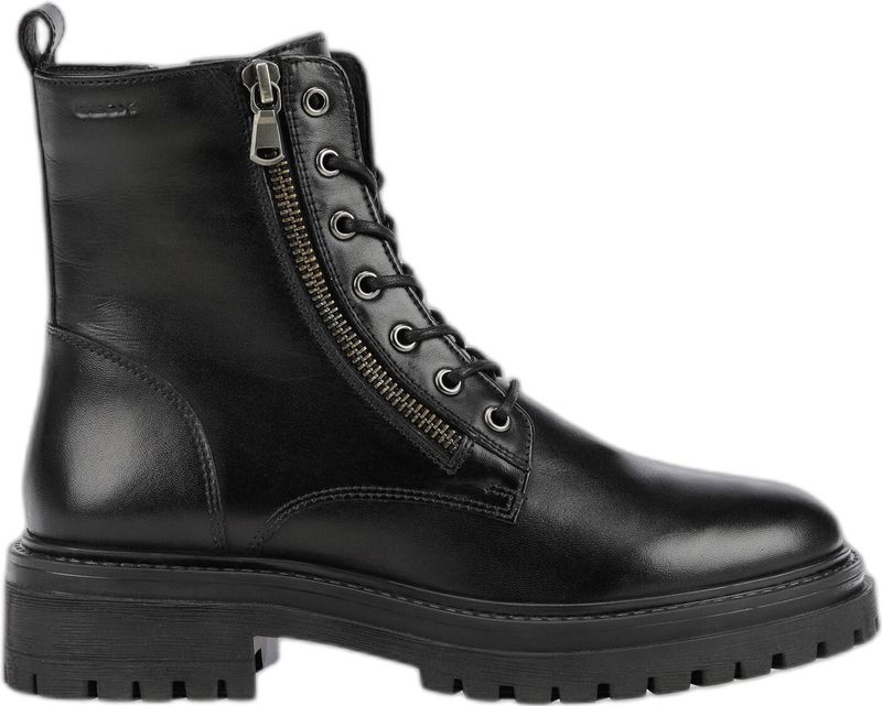 Iridea - Enkellaarsjes - Zwart - Leer