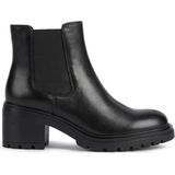 Geox - Kuitlaarzen - Zwart - Ademend - Verstelbaar met Ritssluiting