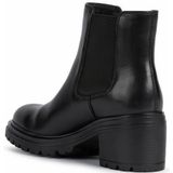 Ademende chelsea bottines Damiana GEOX. Leer materiaal. Maten 40. Zwart kleur