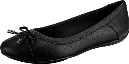 Geox - Charlene - Ballerina - Zwart - Nappaleer