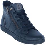 Geox - BLOMIEE - High Top Sneaker - Zwart - Reptielenreliëf