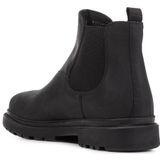 Geox - U Andalo - Enkellaarsjes - Zwart - Leer