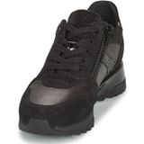 Geox - D Tabelya A - Sneakers - Nero Black - Ademend - Verstelbare Pasvorm