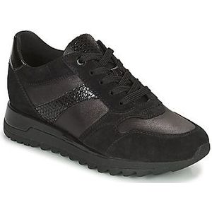 Geox - D Tabelya A - Sneakers - Nero Black - Ademend - Verstelbare Pasvorm