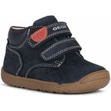 Leren sneakers met klittenband, eerste stapjes, Macchia GEOX. Leer materiaal. Maten 19. Blauw kleur