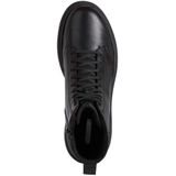 Geox - Phaolae - Enkellaarsjes - Zwart - Leer - Wol - Polyurethaan