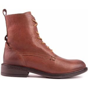 Geox - Catria - Leren Enkellaarsjes - Bruin