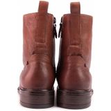 Geox - Catria - Leren Enkellaarsjes - Bruin