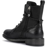 Geox - D CATRIA - Enkellaarsjes - Zwart - Leer