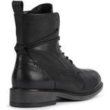 Geox - D CATRIA - Enkellaarsjes - Zwart - Leer