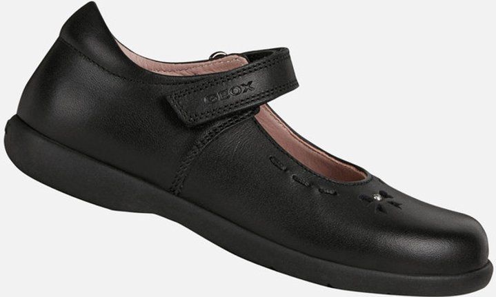 Geox - J NAIMARA GIRL A Ballerina - Zwart - Leer