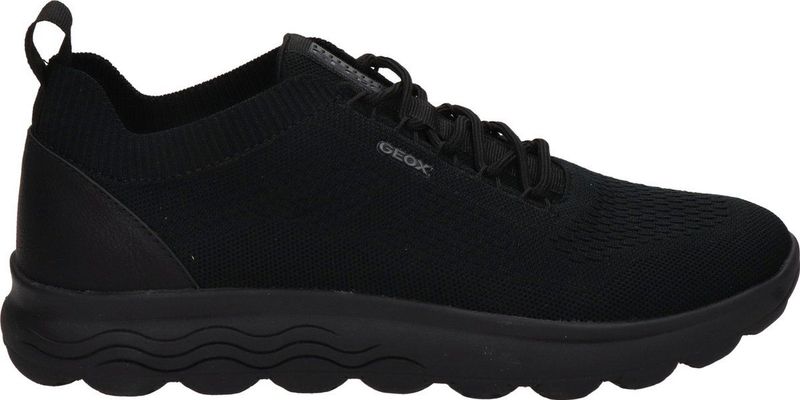 Geox - U SPHERICA A Sneakers - Zwart - Ademend - Lichtgewicht