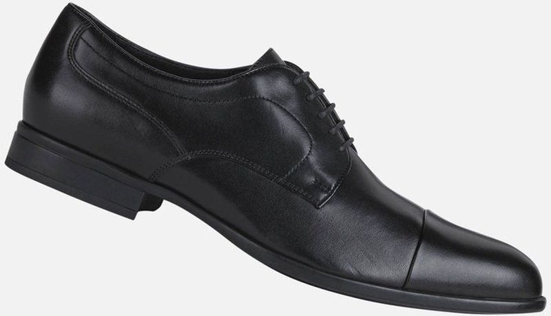 GEOX - IACOPO - Veterschoenen - Zwart - Leer