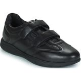 Ademende sneakers met klittenband Spherica EC2 GEOX. Leer materiaal. Maten 41. Zwart kleur