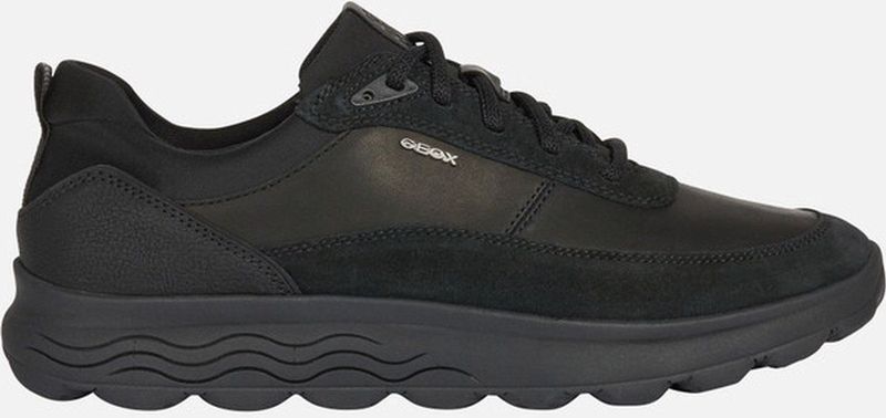 Geox - SPHERICA - Sneakers - Zwart - Textiel/Synthetisch - Dempende Zool