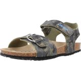 Geox - J GHITA BOY - Sandalen - Zwart - Synthetisch - Klittenbandsluiting