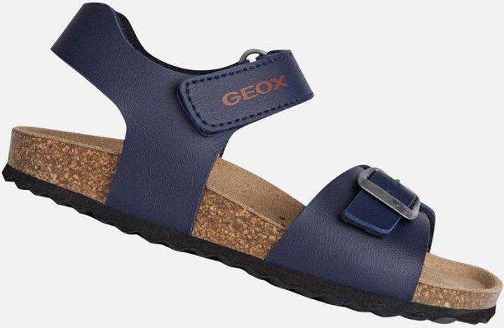 GEOX - GHITA - Sandalen - Marineblauw/Rood - Lederlook