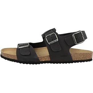 Geox U Sandal Ghita herensandalen, zwart.