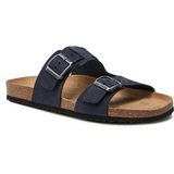 GEOX - Ghita - Muiltjes - Marineblauw - Leer