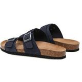 GEOX - Ghita - Muiltjes - Marineblauw - Leer