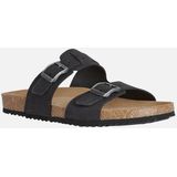 GEOX - GHITA - Sandalen - Zwart - Nubuck
