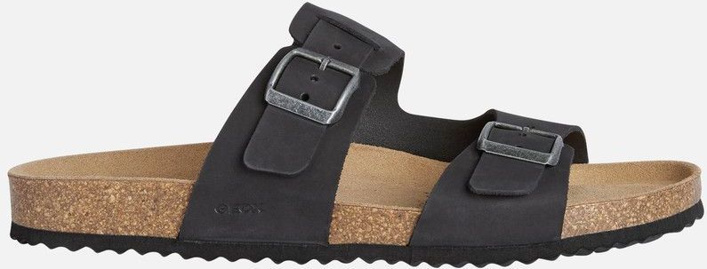 GEOX - GHITA - Sandalen - Zwart - Nubuck