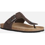 GEOX - GHITA - Sandalen - Koffiekleur - Nubuck - Licht en Schokdempend