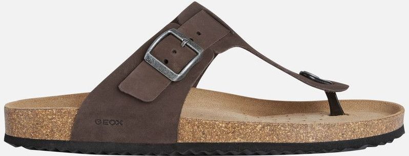 GEOX - GHITA - Sandalen - Koffiekleur - Nubuck - Licht en Schokdempend
