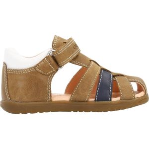 GEOX - MACCHIA - Sandalen - Karamel - Gewaxt Leer en Nappa
