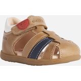 GEOX - MACCHIA - Sandalen - Karamel - Gewaxt Leer